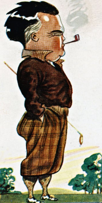 Карикатура на сильнейших гольфистов мира конца 1920-х годов