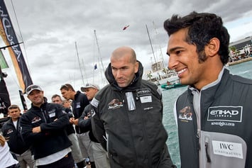 Зинедин Зидан на старте первого этапа Volvo Ocean Race