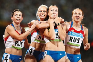 Российская женская легкоатлетическая эстафета 4х100 метров на Олимпиаде