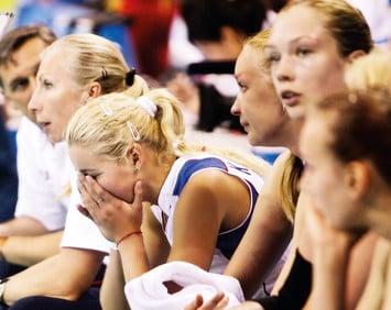 Российские волейболистки после поражения в четвертьфинале Олимпиады