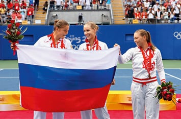 Олимпийский триумф: Динара Сафина, Елена Дементьева и Вера Звонарева