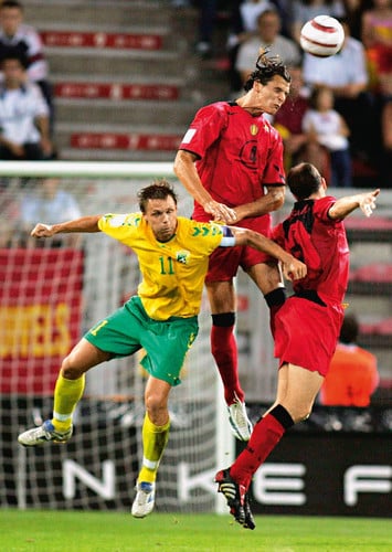 Матч отборочного турнира чемпионата мира – 2006 между сборными Литвы и Бельгии