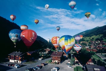 На фестивале воздушных шаров в Гран-Борнане
