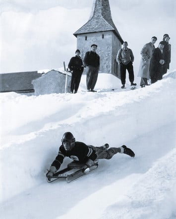 Английский скелетонист ричард Ботт на Олимпийских играх 1948 года