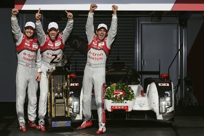 Half width triumph at le mans audi defeats porsche and toyota 2 